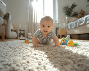 Hypoallergenic Carpet Cleaning, Baby Crawling on Carpet